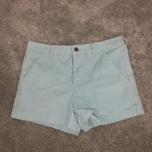 cute pastel blue corduroy patagonia shorts